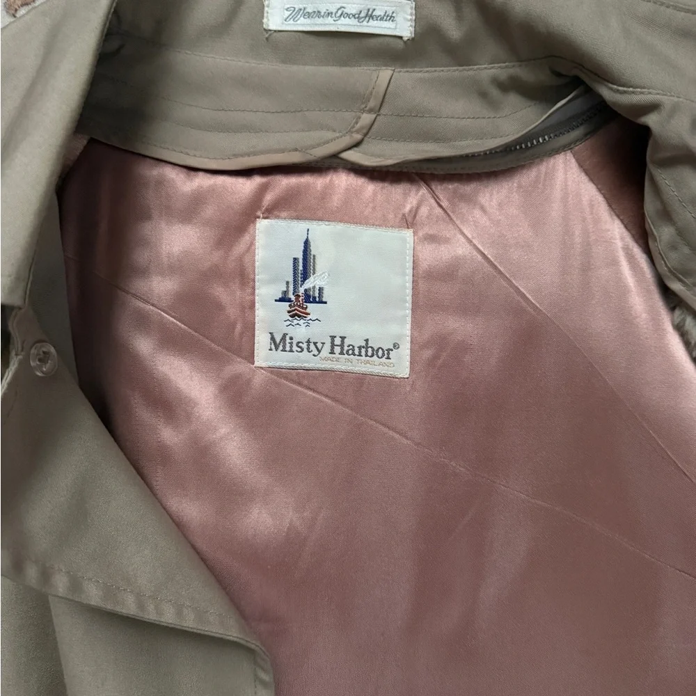 Misty Harbor Classic Tan Trench Coat - Lined & Elegant